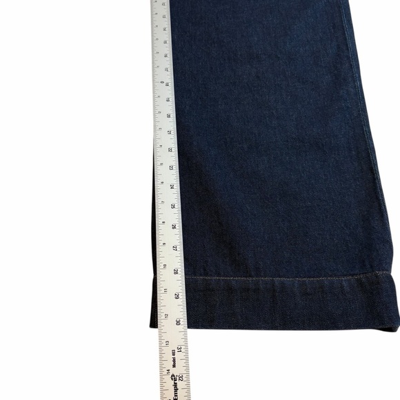 Goldsign Wide-Leg Pleated Denim Trousers | Made in USA, Size 26 - Picture 3 of 14